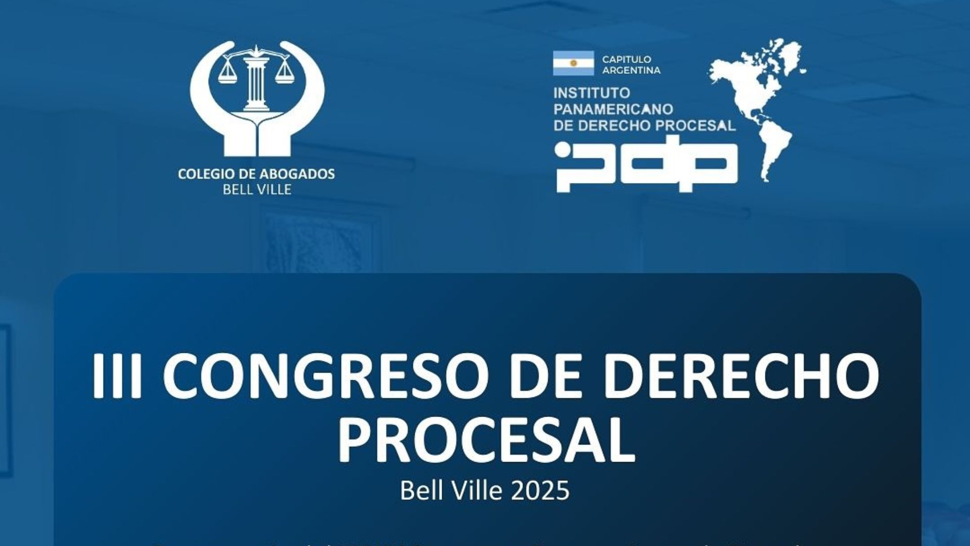Bell Ville será sede del tercer Congreso de Derecho Procesal con 20 disertantes de prestigio nacional