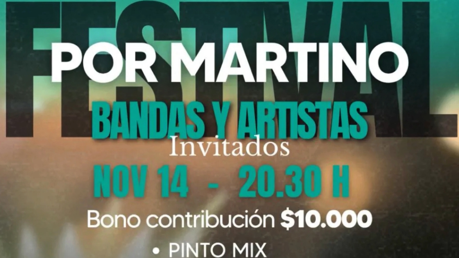Festival solidario “Todos por Martino”